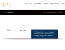 Tablet Screenshot of davidcrump.com